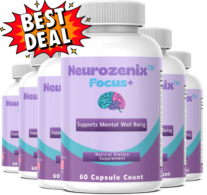 Neurozenix™ Focus+ 6 Bottle Best Deal Image